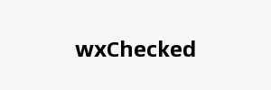 wxChecked