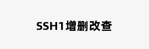 SSH1增删改查